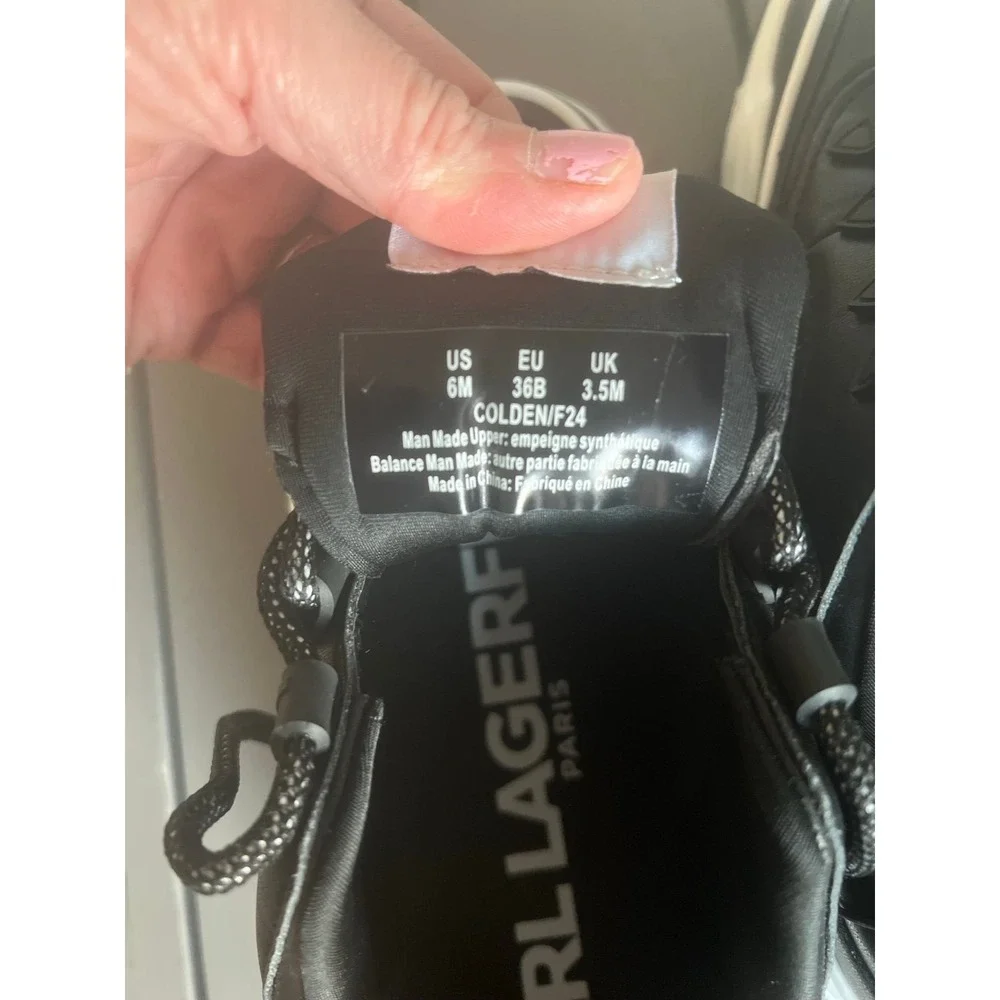 New‎ KARL LAGERFIELD PARIS SNEAKER WOMENS 6m